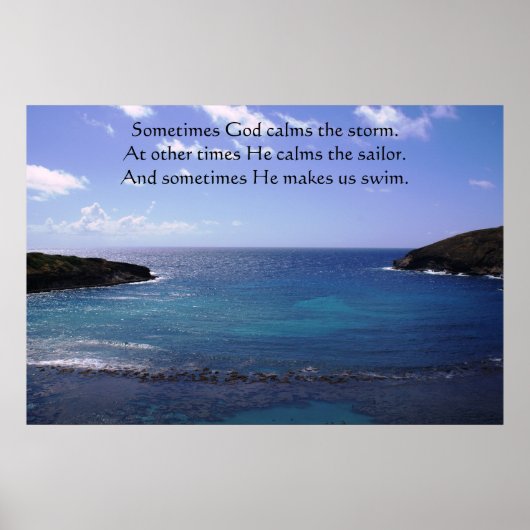 Soms kalmeert God het storm Poster (Voorkant)