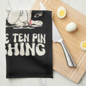 Soms kan ik de tien pin bijna horen lachen theedoek (Quarter Fold)