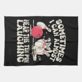 Soms kan ik de tien pin bijna horen lachen theedoek (Horizontaal)