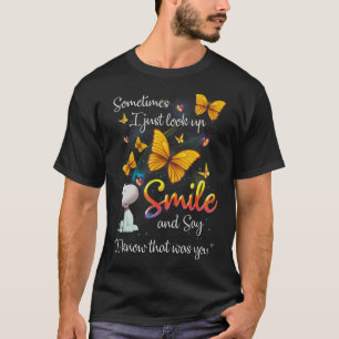 Soms kijk ik gewoon op glimlach en zeg ik dat ik d t-shirt