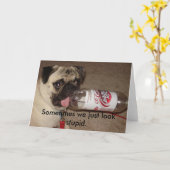 Soms kijken wij enkel stom wenskaart kaart (Gele Bloem)