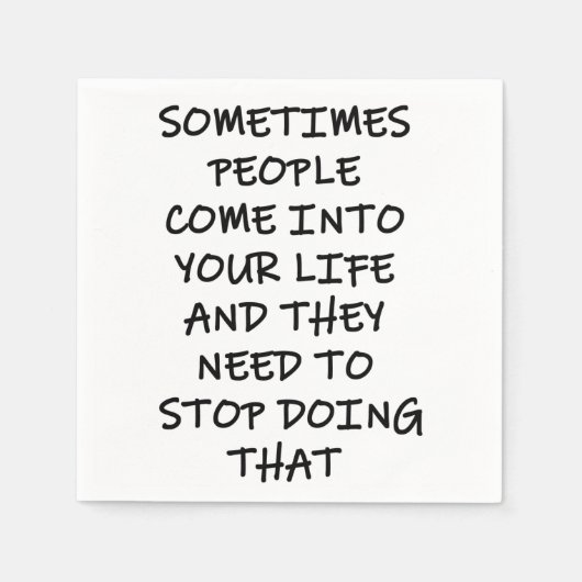 Soms komen mensen in je leven servet (Voorkant)