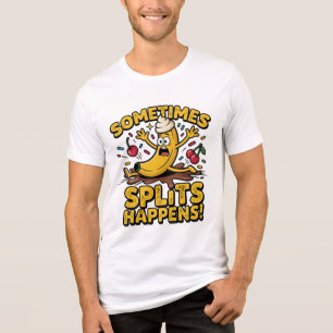 Soms… Komt Er Een Split! – Grappige Bananenslip Tri-Blend Shirt