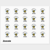 Soms Krijg Ik De Heebee Jeebees Bij Puns  Ronde Sticker (Vel)