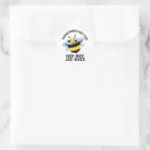 Soms Krijg Ik De Heebee Jeebees Bij Puns  Ronde Sticker (Tas)