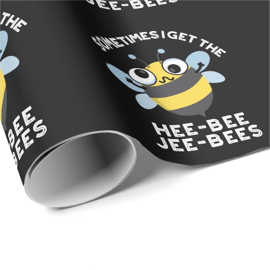 Soms krijg ik de Heebee Jeebees Pun Dark BG Cadeaupapier (Rol Hoek)