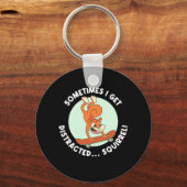 Soms krijg ik een vervormde eekhoorn sleutelhanger (Voorkant)