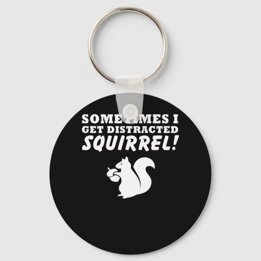 Soms krijg ik gestoord eekhoornliefde sleutelhanger (Voorkant)
