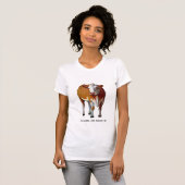 Soms krijg ik Moody: Koe: Deegwaren: Moo: Humor T-shirt (Voorkant volledig)