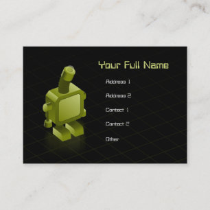 Soms krijgen robots de Sjabloon van de Sad Profile Visitekaartje