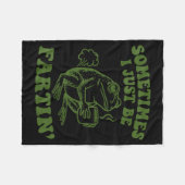 Soms laat ik gewoon een scheet fleece deken (Voorkant (Horizontaal))
