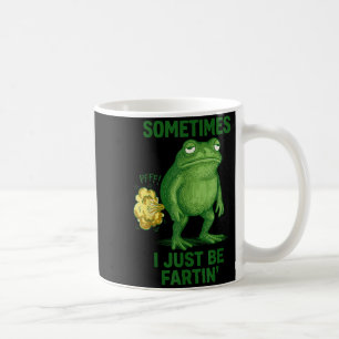 Soms laat ik gewoon een scheet Frog Funny Graphic  Koffiemok