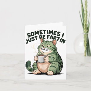 Soms laat ik gewoon een scheet Frog Humor Mannen V Kaart