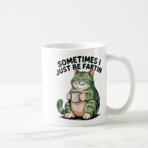 Soms laat ik gewoon een scheet Frog Humor Mannen V Koffiemok