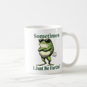 Soms laat ik gewoon een scheet Frog Humor Mannen V Koffiemok
