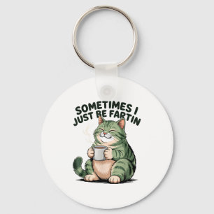 Soms laat ik gewoon een scheet Frog Humor Mannen V Sleutelhanger