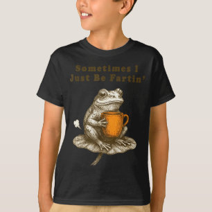 Soms laat ik gewoon een scheet, Grappige kikker me T-shirt