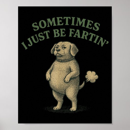 Soms laat ik gewoon grappige hondenontwerp dames s poster (Voorkant)