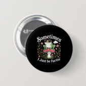 Soms laat ik gewoon grappige kikker winden ronde button 5,7 cm (Voorkant /achterkant)