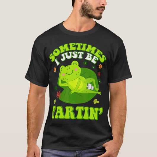 Soms laat ik gewoon grappige ongepaste scheetfrase t-shirt (Voorkant)