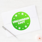 Soms Loot Gamer Kinder Neon Groene Tekst Slogan Ronde Sticker (Envelop)