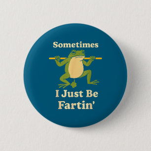 Soms Maak Ik Kikker Winderige Vrienden Ronde Button 5,7 Cm