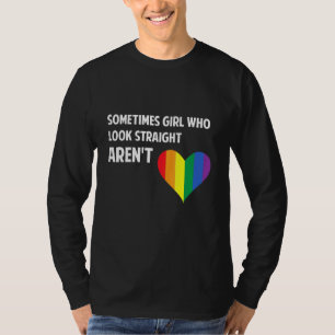 Soms Meisjes die er recht uitzien Rainbow Le T-shirt