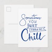 Soms moet je alleen maar ziek worden briefkaart (Voorkant / Achterkant)