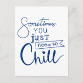 Soms moet je alleen maar ziek worden briefkaart (Voorkant)