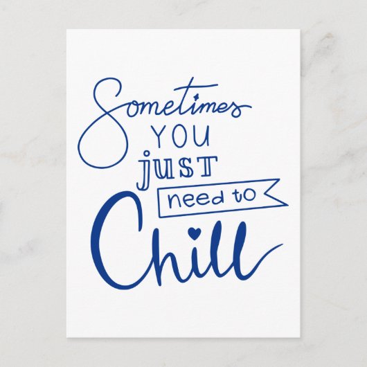 Soms moet je alleen maar ziek worden briefkaart (Voorkant)