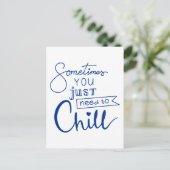 Soms moet je alleen maar ziek worden briefkaart (Staand voorkant)