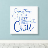 Soms moet je alleen maar ziek worden canvas afdruk (Insitu (Houten vloer))