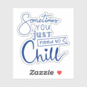 Soms moet je alleen maar ziek worden sticker (Vel)