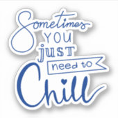 Soms moet je alleen maar ziek worden sticker (Voorkant)