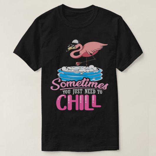 Soms moet je gewoon een grappige roze flami koken t-shirt (Design voorkant)