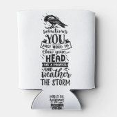 Soms moet je gewoon je hoofd buigen blikjeskoeler (Achterkant)