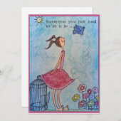 Soms moet je het gewoon loslaten feestdagenkaart (Voorkant / Achterkant)