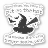 soms moet je het pet aandoen en eraan herinneren sticker (Voorkant)