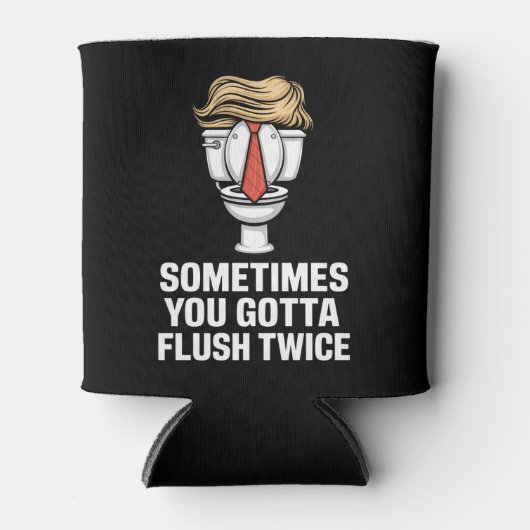 Soms moet je twee keer spoelen blikjeskoeler (Voorkant)