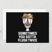 Soms moet je twee keer spoelen kaart (Voorkant / Achterkant)