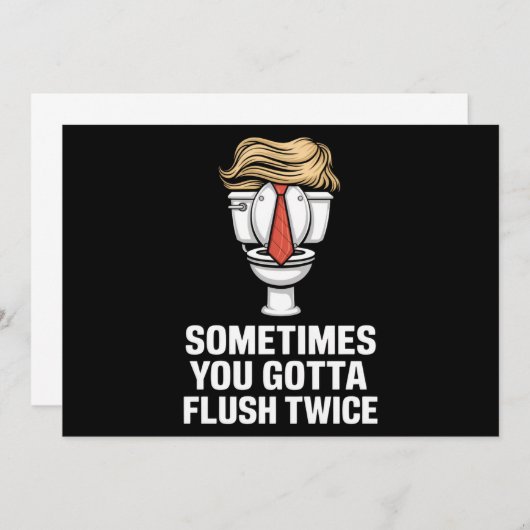 Soms moet je twee keer spoelen kaart (Voorkant / Achterkant)