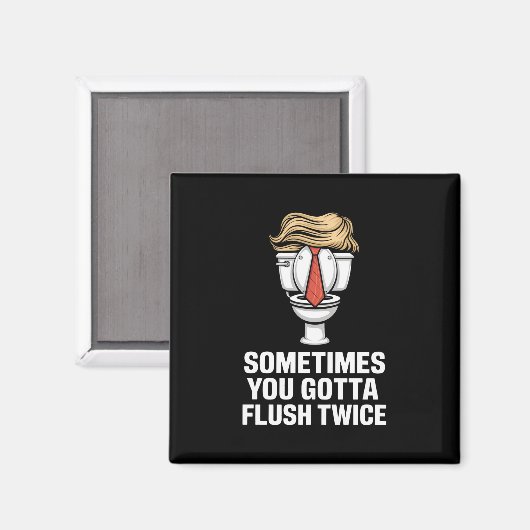 Soms moet je twee keer spoelen magneet (Voorkant / Achterkant)