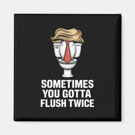 Soms moet je twee keer spoelen magneet (Voorkant)