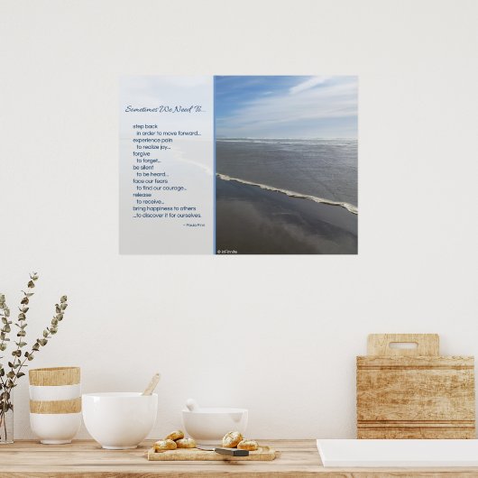 Soms moeten we... Inspirerend poster (Keuken)