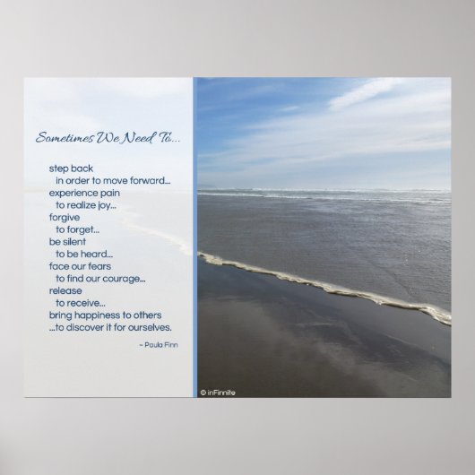 Soms moeten we... Inspirerend poster (Voorkant)