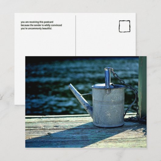 Soms Mooi briefkaart (gieter) (Voorkant / Achterkant)