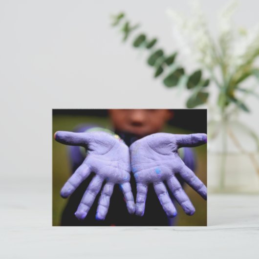 Soms Mooi briefkaart (handen) (Staand voorkant)