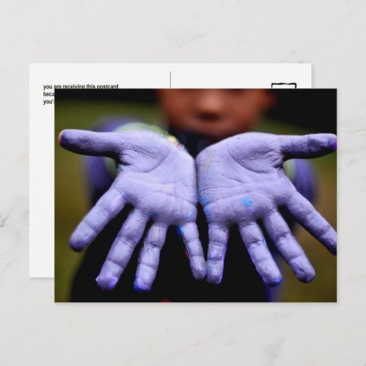 Soms Mooi briefkaart (handen) (Voorkant / Achterkant)