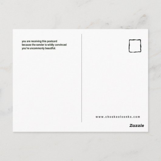 Soms Mooi briefkaart (iris) (Achterkant)