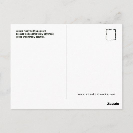 Soms Mooi briefkaart (zonnebloem) (Achterkant)